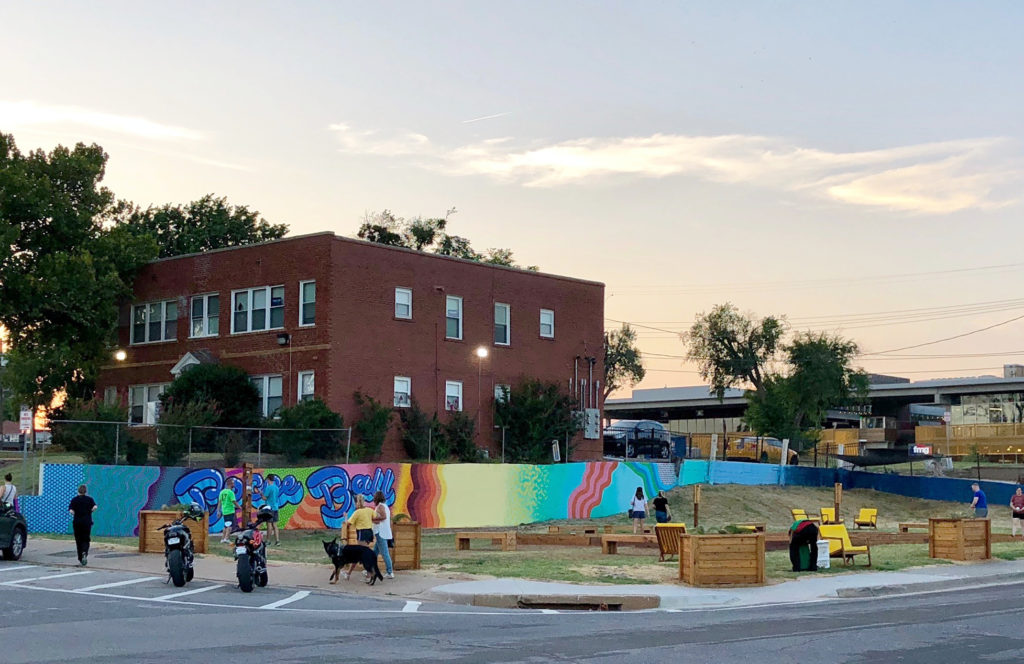 Midtown Bocce Ball Courts Downtown OKC