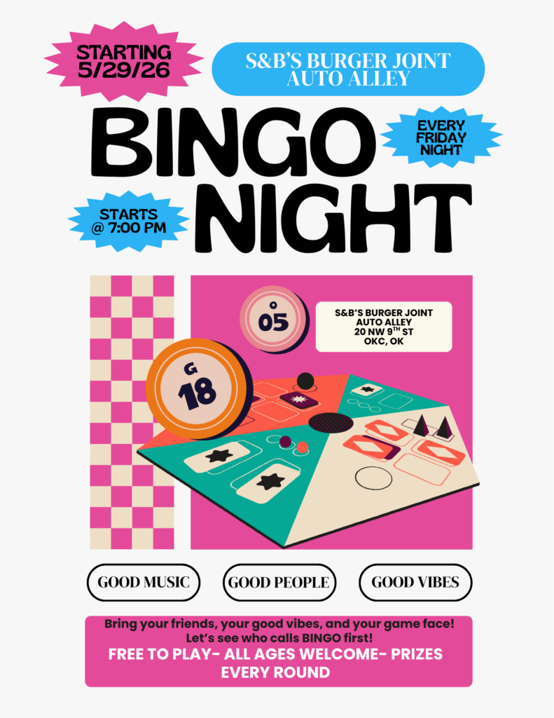 BINGO @ S&B’S AUTO ALLEY